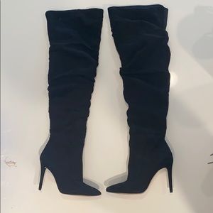 Over the knee heel boots
